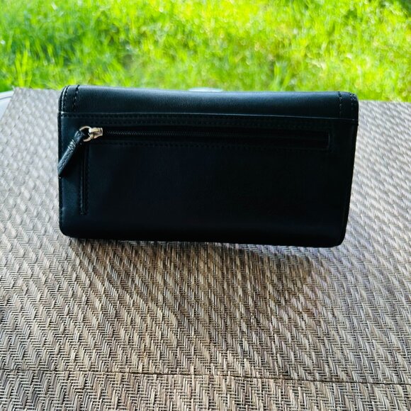 Vintage Coach Black Leather Soho Buckle Large Wallet - Picture 4 of 16